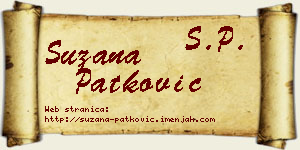 Suzana Patković vizit kartica